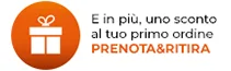 sconto sul tuo primo ordine prenota e ritira